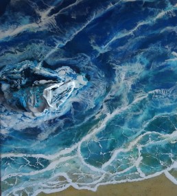 No 4 Waves of Strength - Great Barrier Reef Series - Resin Art